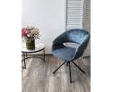Стул EMBER 360 град. поворот. 7525-56 Синий, велюр/ ENJOY-315 Синий, ткань/ Черный, ®DISAUR в Кургане