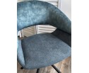 Стул EMBER 360 град. поворот. 7525-56 Синий, велюр/ ENJOY-315 Синий, ткань/ Черный, ®DISAUR в Кургане