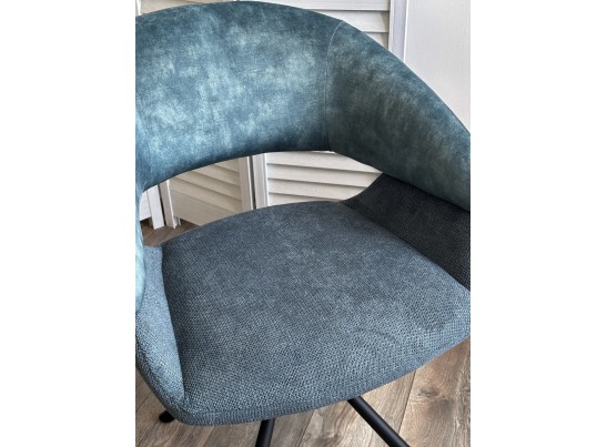 Стул EMBER 360 град. поворот. 7525-56 Синий, велюр/ ENJOY-315 Синий, ткань/ Черный, ®DISAUR в Кургане