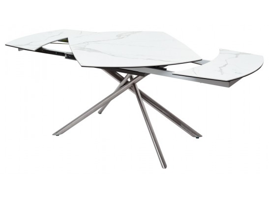 Стол BUSHES 120 WHITE/Stainless steel в Кургане