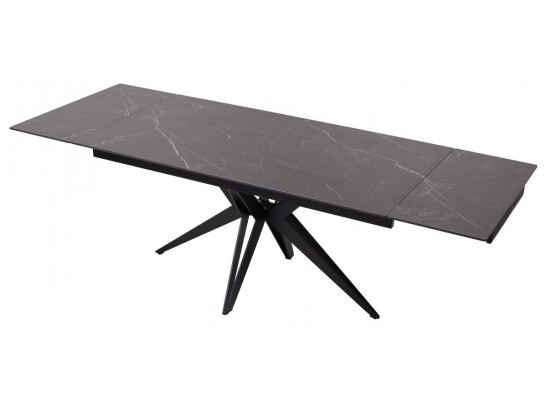 Стол FORIO 160 MATT BLACK MARBLE SOLID CERAMIC / BLACK, ®DISAUR в Кургане