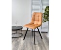 Стул CHILLI-Q SQUARE Oracul 542 Темно-желтый, экокожа PU / черный каркас, в Кургане