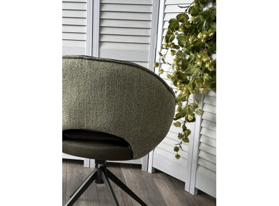 Стул ANABEL 360 град. поворот Зеленый F07-003-01 / MONTECRISTO 8421 / серый каркас, ®DISAUR