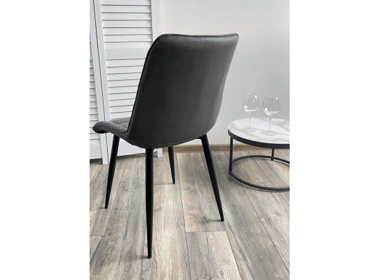 Стул CHIC 1983-18 графитовый меланж/ RU-08 антрацит/ черный каркас в Кургане