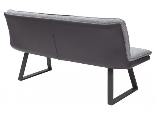 Скамья MALDEN GREY, ткань + экокожа в Кургане