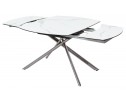 Стол BUSHES 120 WHITE/Stainless steel в Кургане