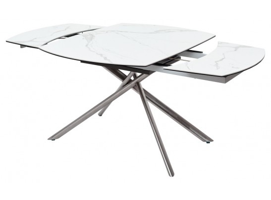 Стол BUSHES 120 WHITE/Stainless steel в Кургане