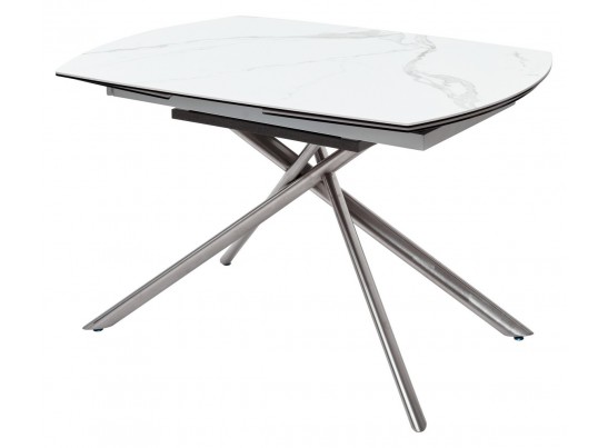 Стол BUSHES 120 WHITE/Stainless steel в Кургане