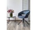 Стул EMBER 360 град. поворот. 7525-56 Синий, велюр/ ENJOY-315 Синий, ткань/ Черный, ®DISAUR в Кургане
