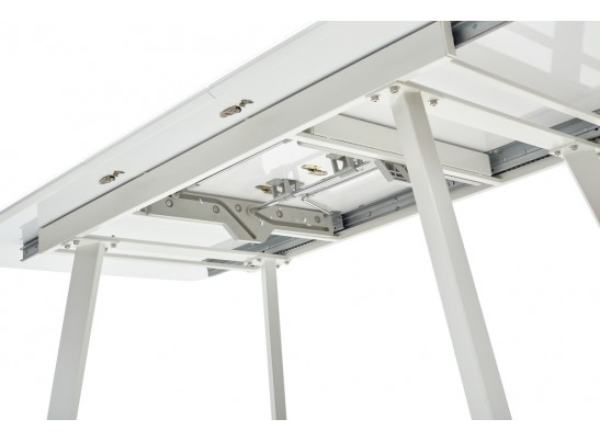 Стол ARUBA 140 WHITE/cупер белое глянцевое стекло в Кургане