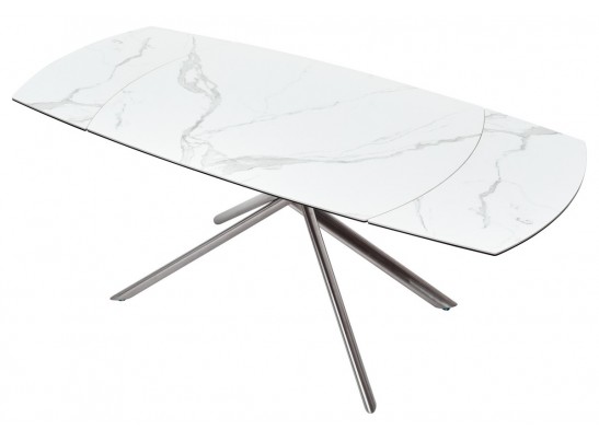 Стол BUSHES 120 WHITE/Stainless steel в Кургане