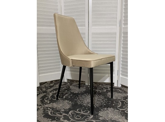 Стул NEPAL-P БЕЖЕВЫЙ #5, велюр/ черный каркас в Кургане