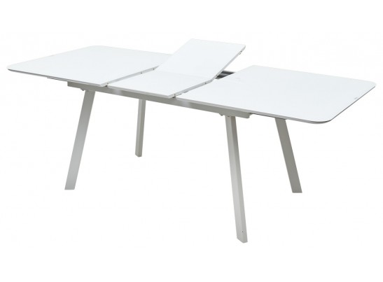 Стол ARUBA 140 WHITE/cупер белое глянцевое стекло в Кургане