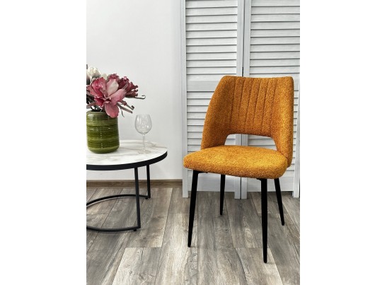 Стул LONDON UF998-06 бронза, букле / черный каркас / Товарный знак DISAUR в Кургане