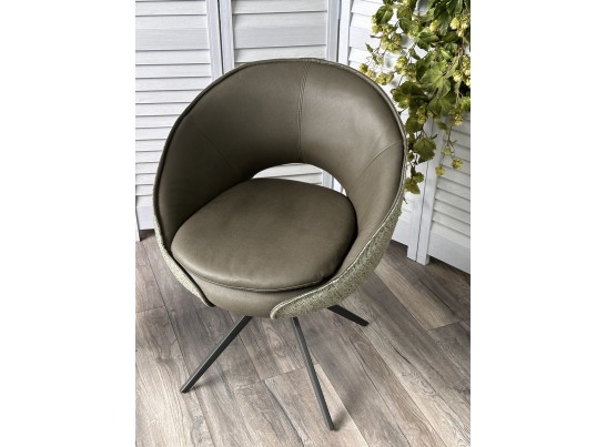 Стул ANABEL 360 град. поворот Зеленый F07-003-01 / MONTECRISTO 8421 / серый каркас, ®DISAUR