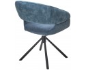 Стул EMBER 360 град. поворот. 7525-56 Синий, велюр/ ENJOY-315 Синий, ткань/ Черный, ®DISAUR в Кургане
