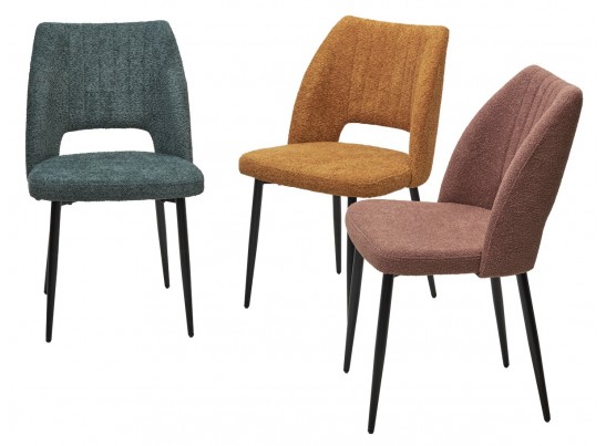 Стул LONDON UF998-06 бронза, букле / черный каркас / Товарный знак DISAUR в Кургане