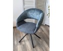 Стул EMBER 360 град. поворот. 7525-56 Синий, велюр/ ENJOY-315 Синий, ткань/ Черный, ®DISAUR в Кургане