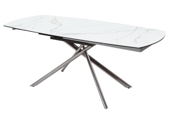 Стол BUSHES 120 WHITE/Stainless steel в Кургане