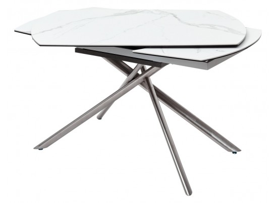 Стол BUSHES 120 WHITE/Stainless steel в Кургане