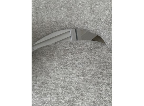 Стул NURI 180 град. поворот. 3018-03 светло-серый, шенилл/ черный каркас, ®DISAUR в Кургане