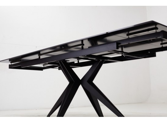 Стол FORIO 160 MATT BLACK MARBLE SOLID CERAMIC / BLACK, ®DISAUR в Кургане