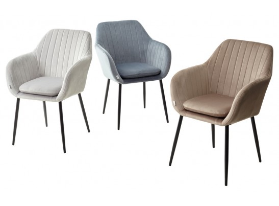 Стул ALABAMA BLUVEL-40 BEIGE, велюр / черный каркас в Кургане