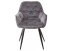Стул MALTA BLUVEL-14 GREY, велюр M-City в Кургане