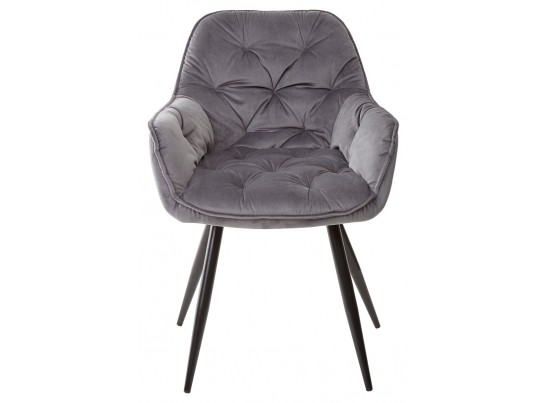 Стул MALTA BLUVEL-14 GREY, велюр M-City в Кургане