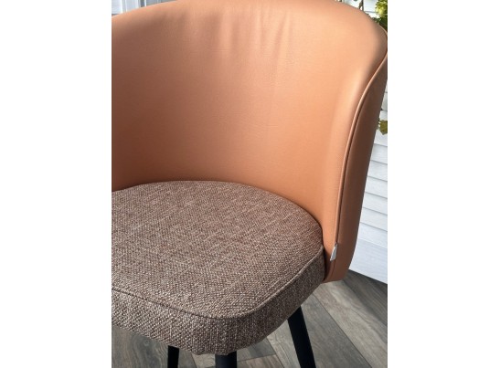 Стул МОНЕ MELANGE 290 рогожка / ENZO 210 экокожа / Черный каркас M-City в Кургане