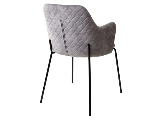 Стул AMARETTO VT5001-7 античный светло-серый, велюр без пальчикового эффекта / черный каркас, в Кургане