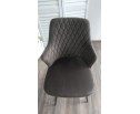 Стул HERMAN 360 град. ГРАФИТ #14, велюр / черный каркас в Кургане