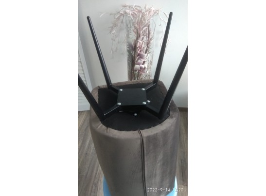 Стул HERMAN 360 град. ГРАФИТ #14, велюр / черный каркас в Кургане