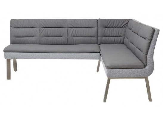 Скамья угловая MALIAN GREY 211х171,5 см, экокожа + ткань в Кургане