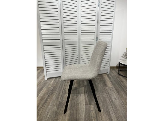 Стул ELVIS WZ2042-02 светло-бежевый фактурный велюр / черный каркас в Кургане