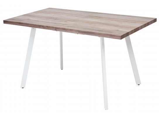 OLD Стол BRICK 140 Серый дуб #31054K/ БЕЛЫЙ каркас в Кургане