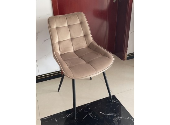 Стул MIAMI G062-03 светлый беж, велюр / белый каркас в Кургане