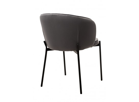 Стул ДЕНИ, цвет Velutto 32 Антрацитовый, велюр / черный каркас в Кургане