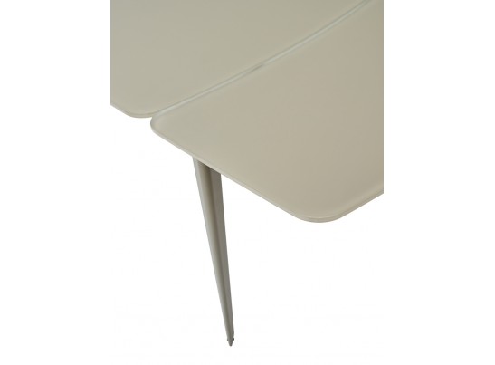 Стол ELIOT 120 GREY9 матовое стекло цвет шампань/ GREY9 каркас в Кургане