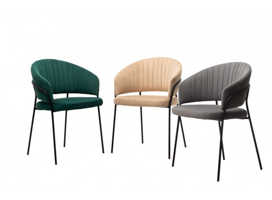 Стул JUST, цвет Velutto 33 Изумрудный, велюр / черный каркас в Кургане