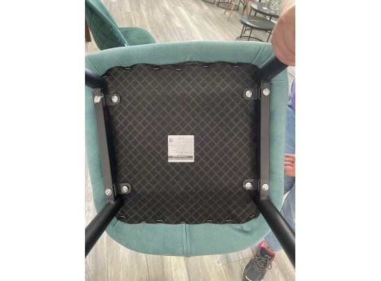 Стул VENA, цвет B28 Темно-серый, велюр/ черный каркас в Кургане