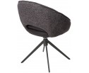Стул ANABEL 360 град. поворот Черный Maison 99# / OTE COBBLE 457 / серый каркас, ®DISAUR в Кургане