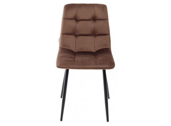Стул CHILLI G062-10 шоколадный, велюр / черный каркас в Кургане