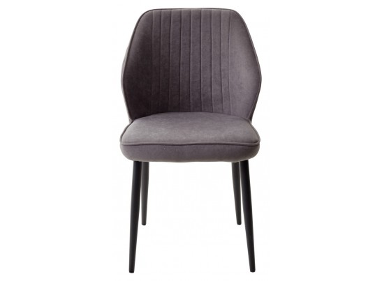 Стул VENA, цвет B28 Темно-серый, велюр/ черный каркас в Кургане