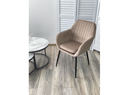 Стул ALABAMA BLUVEL-40 BEIGE, велюр / черный каркас в Кургане