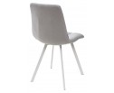 Стул CHILLI SQUARE UF860-02B серо-голубой, ткань/ белый каркас в Кургане