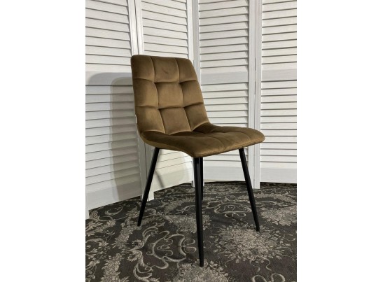 Стул CHILLI G062-10 шоколадный, велюр / черный каркас в Кургане