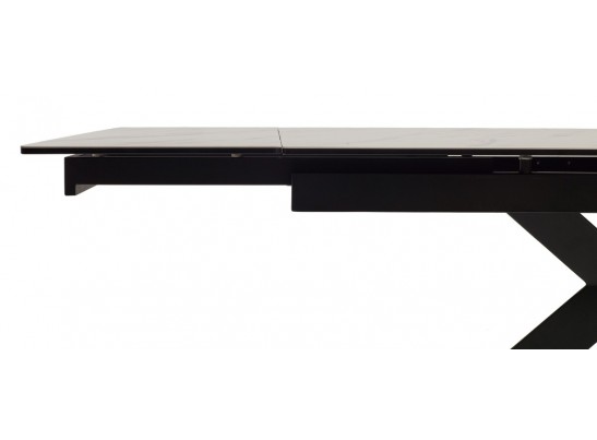 Стол BELLUNO 160 MARBLES KL-99 Белый мрамор матовый, итальянская керамика/ черный каркас, ®DISAUR в Кургане