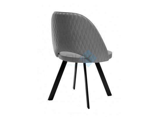 Стул DUNA 360 град. поворот. B5 Капучино, велюр / черный каркас, в Кургане