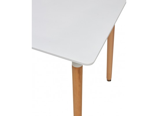 Стол TANSY 120 белый/массив бука в Кургане